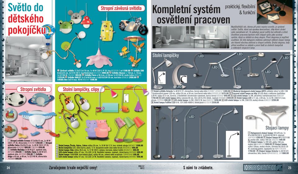Osvětlení pracovny bychom měli chápat spíše jako ucelený systém, který se skládá ze dvou skupin. První skupinou je nepřímé osvětlení.