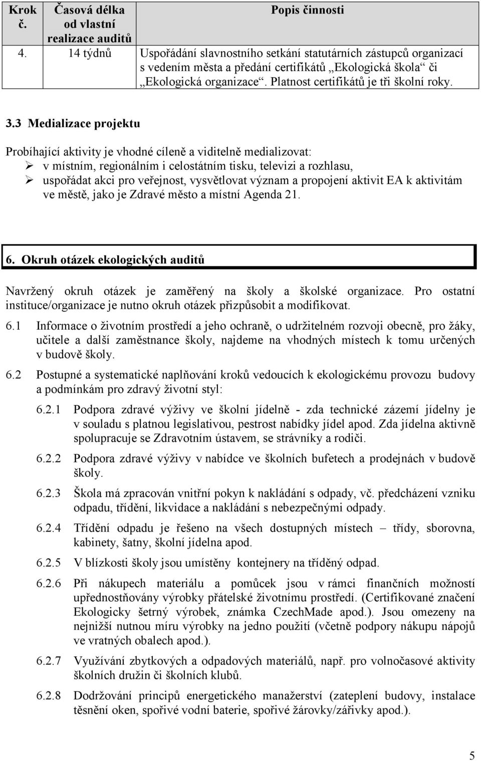 3 Medializace projektu Probíhající aktivity je vhodné cíleně a viditelně medializovat: v místním, regionálním i celostátním tisku, televizi a rozhlasu, uspořádat akci pro veřejnost, vysvětlovat