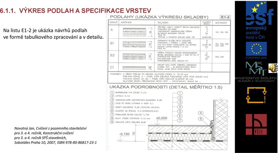 Novotný Jan, Cvičení z pozemního stavitelství pro 3. a 4.