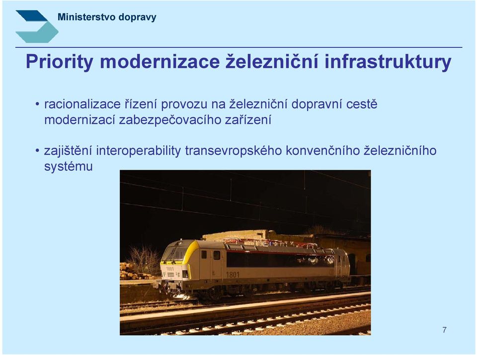 cestě modernizací zabezpečovacího zařízení zajištění