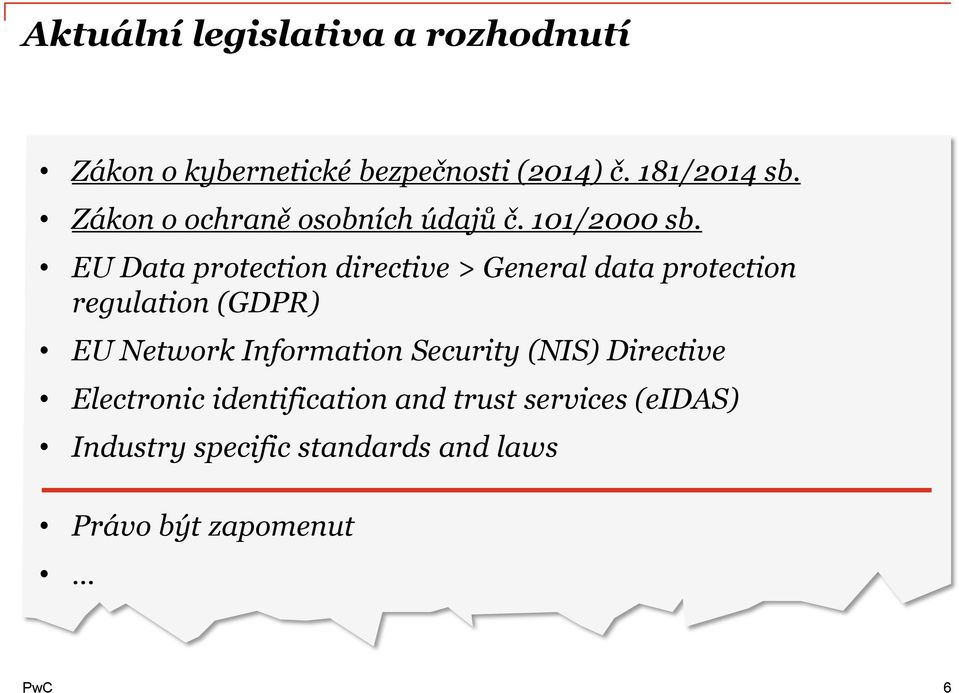 EU Data protection directive > General data protection regulation (GDPR) EU Network