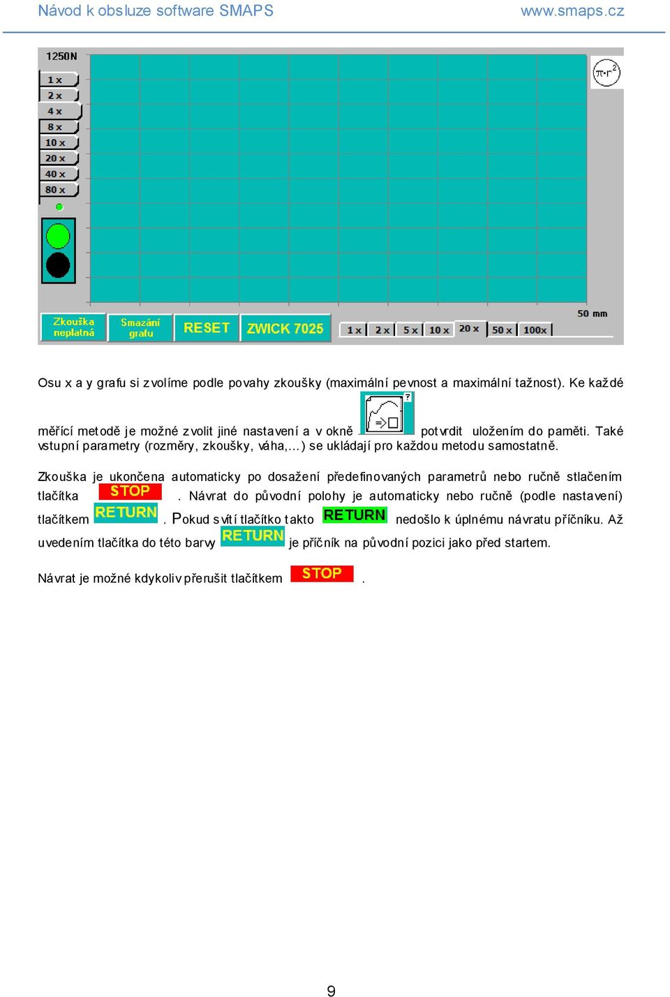 Také vstupní parametry (rozměry, zkoušky, váha, ) se ukládají pro každou metodu samostatně.