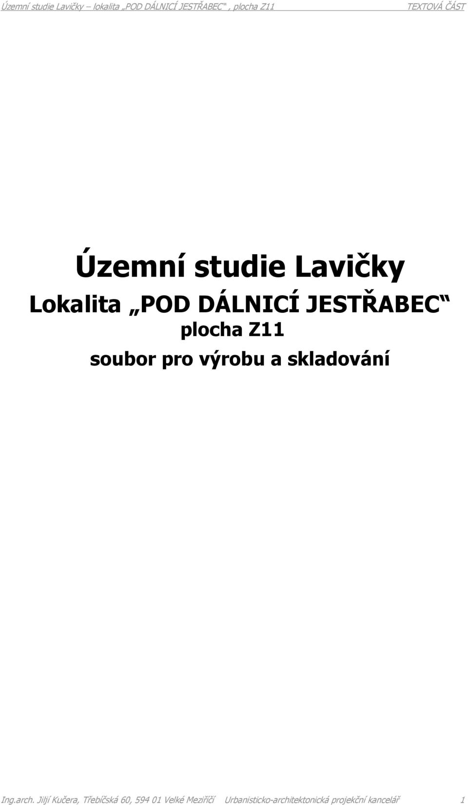 skladování Ing.arch.