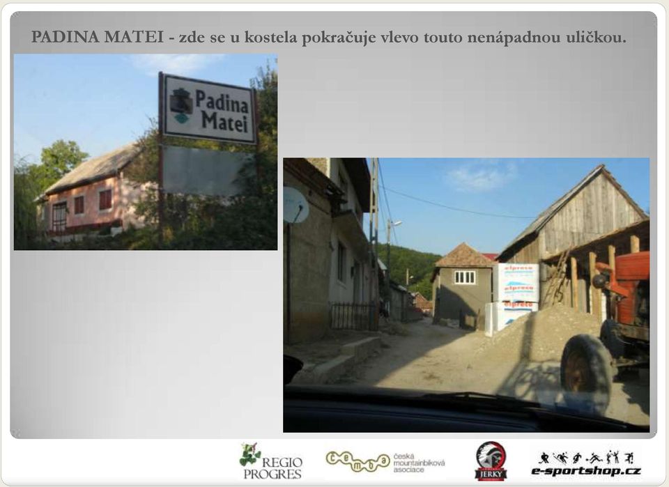 pokračuje vlevo