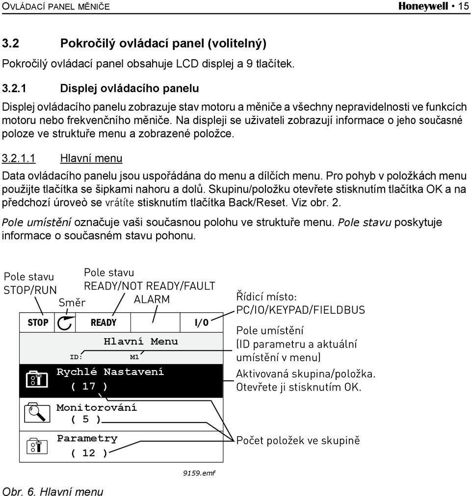 Pro pohyb v položkách menu použijte tlačítka se šipkami nahoru a dolů. Skupinu/položku otevřete stisknutím tlačítka OK a na předchozí úroveò se vrátíte stisknutím tlačítka Back/Reset. Viz obr. 2.