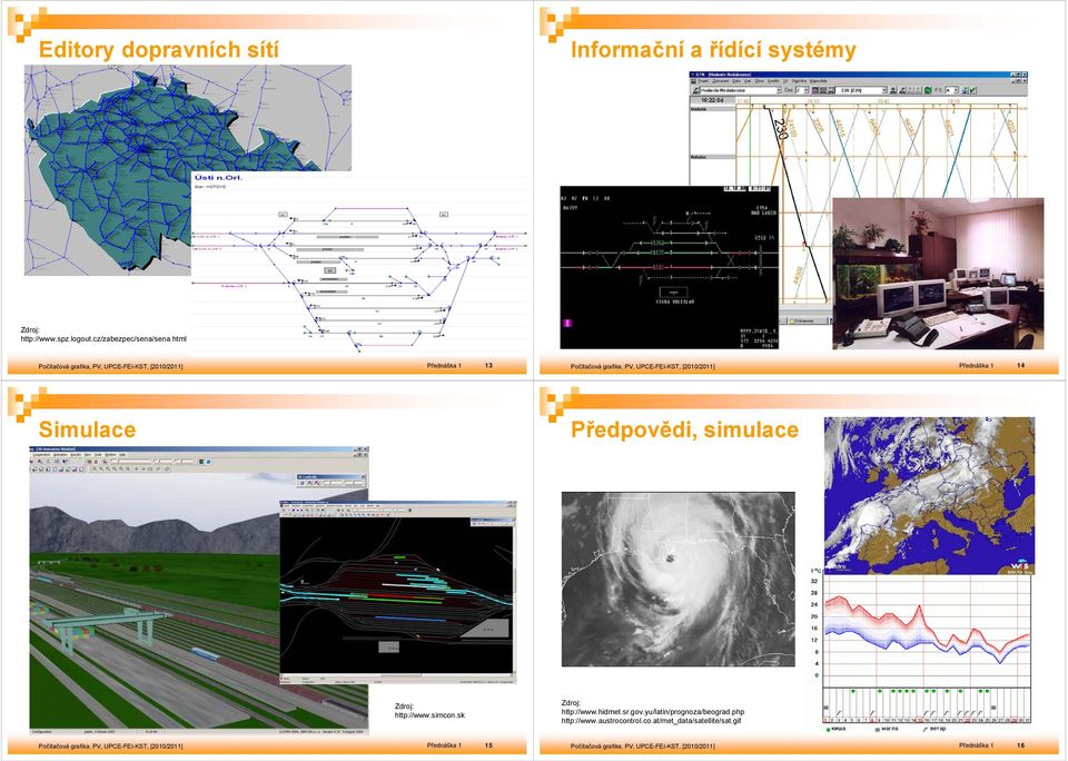 html Přednáška 1 13 Přednáška 1 14 Simulace Předpovědi, simulace http://www.