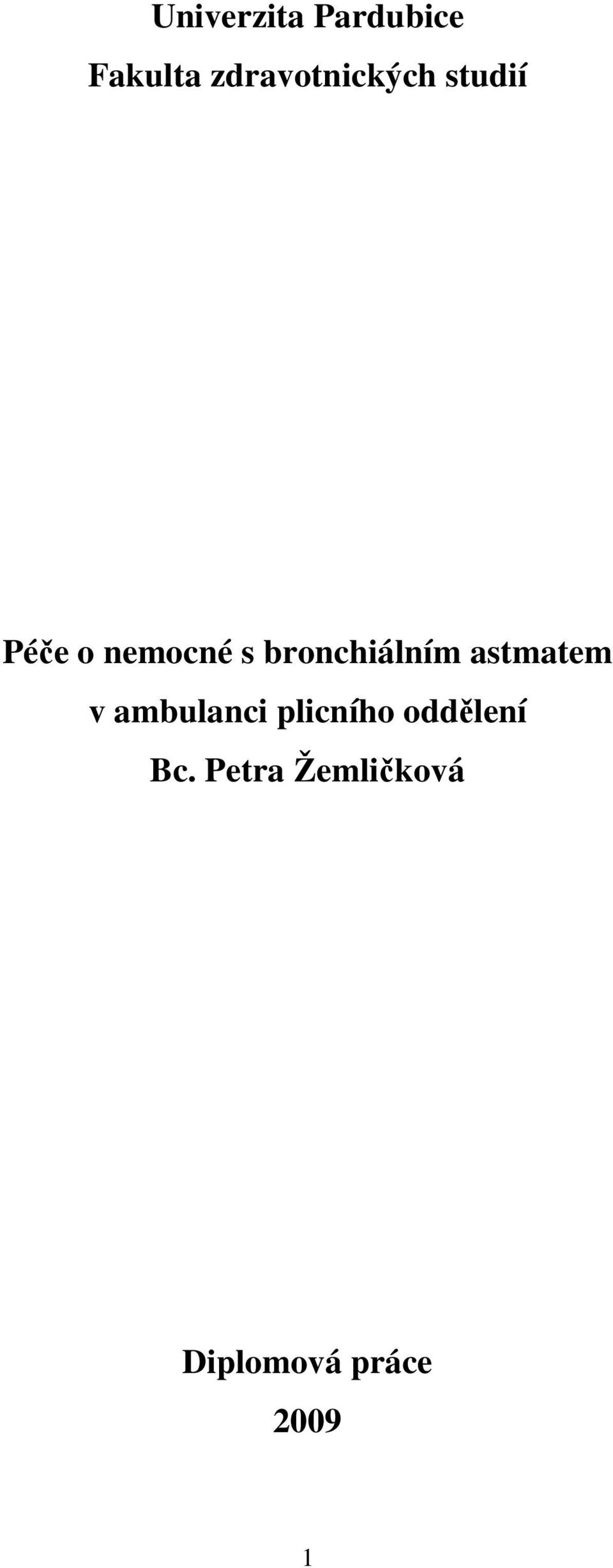 bronchiálním astmatem v ambulanci