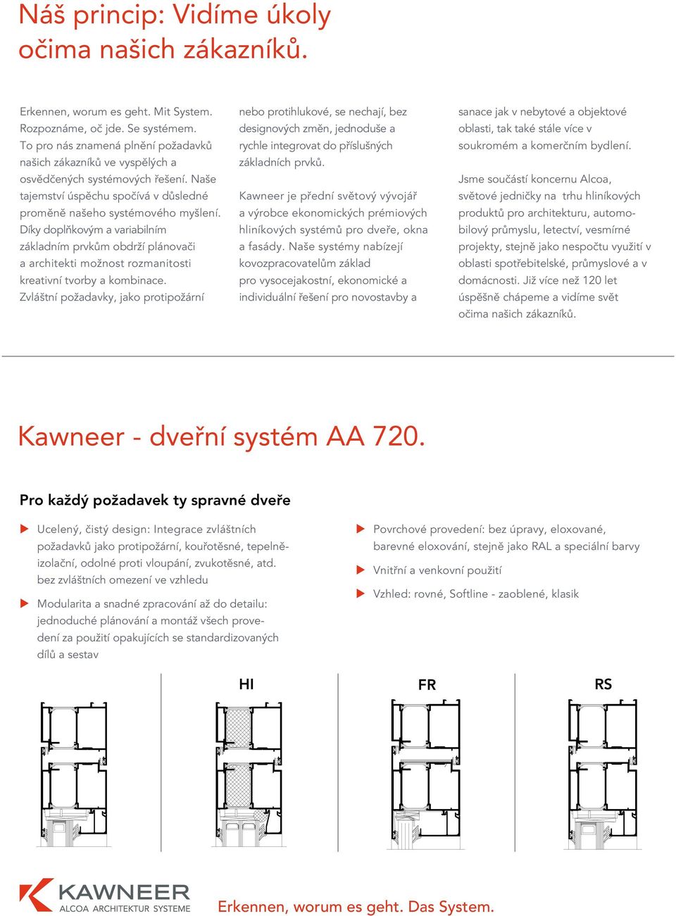 Díky doplňkovým a variabilním základním prvkům obdrží plánovači a architekti možnost rozmanitosti kreativní tvorby a kombinace.