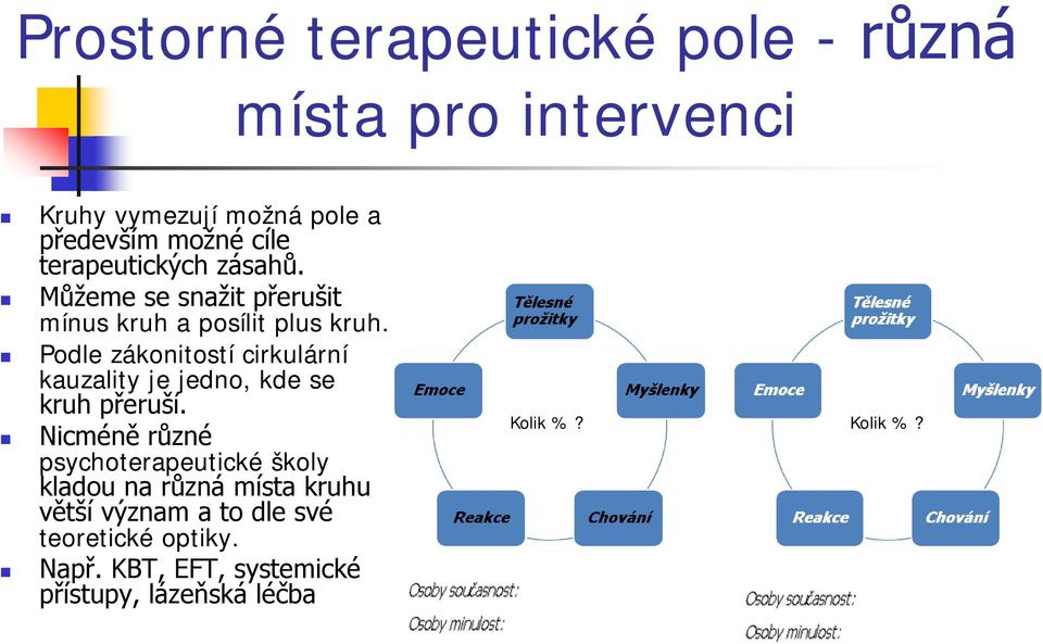 Podle zákonitostí cirkulární kauzality je jedno, kde se kruh přeruší.