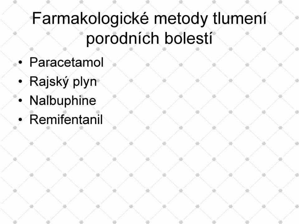 bolestí Paracetamol