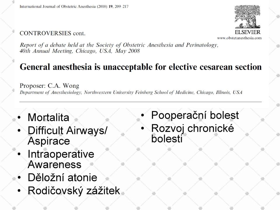 Děložní atonie Rodičovský zážitek