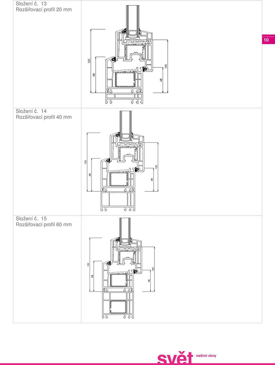 10  14 Rozšiřovací profil 40