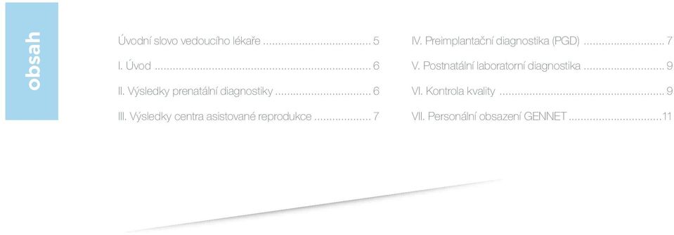 Výsledky centra asistované reprodukce... 7 IV.