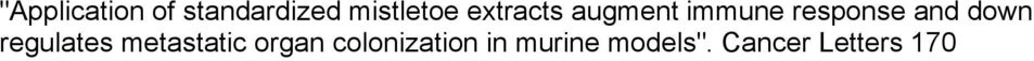 down regulates metastatic organ