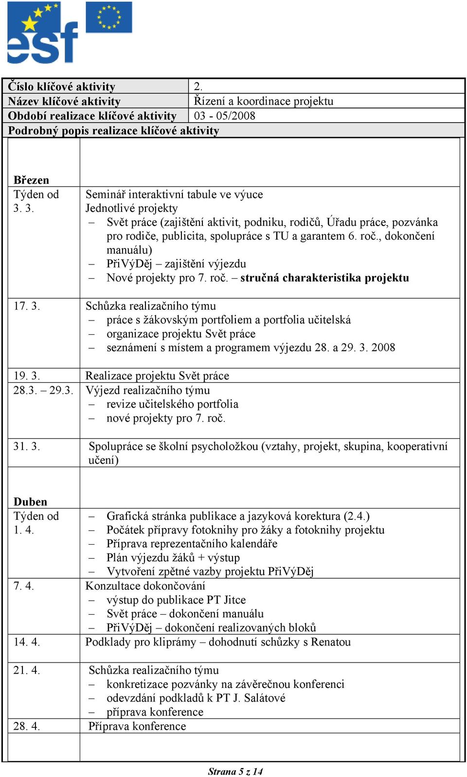 , dokončení manuálu) PřiVýDěj zajištění výjezdu Nové projekty pro 7. roč. stručná charakteristika projektu 17. 3.