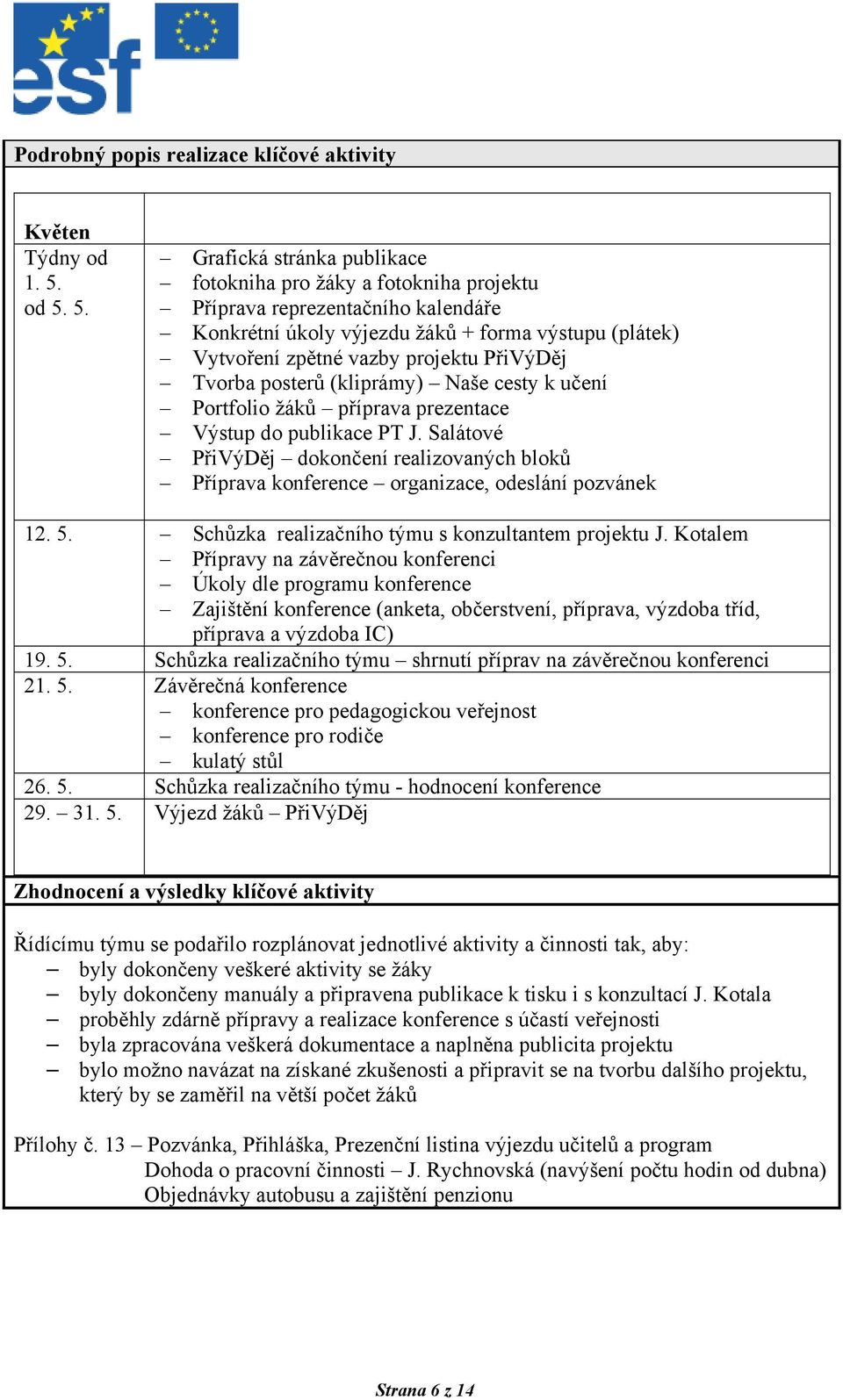 PřiVýDěj Tvorba posterů (kliprámy) Naše cesty k učení Portfolio žáků příprava prezentace Výstup do publikace PT J.