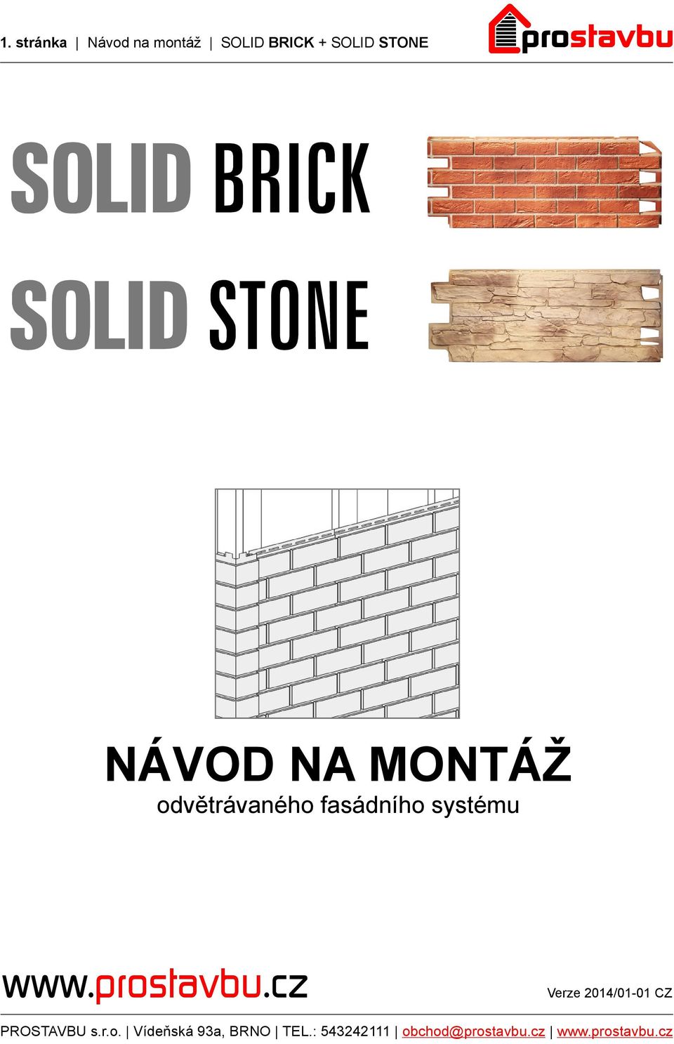 NÁVOD NA MONTÁŽ odvětrávaného