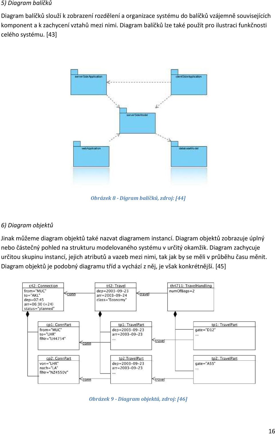 [43] Obrázek 8 - Digram balíčků, zdroj: [44] 6) Diagram objektů Jinak můžeme diagram objektů také nazvat diagramem instancí.