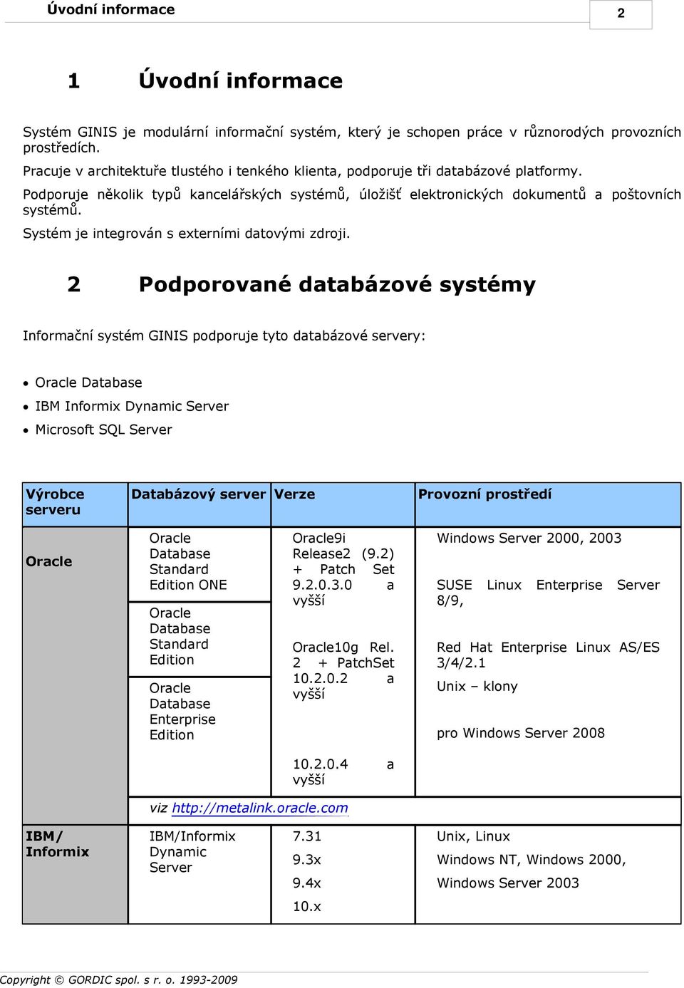 Systém je integrován s externími datovými zdroji.