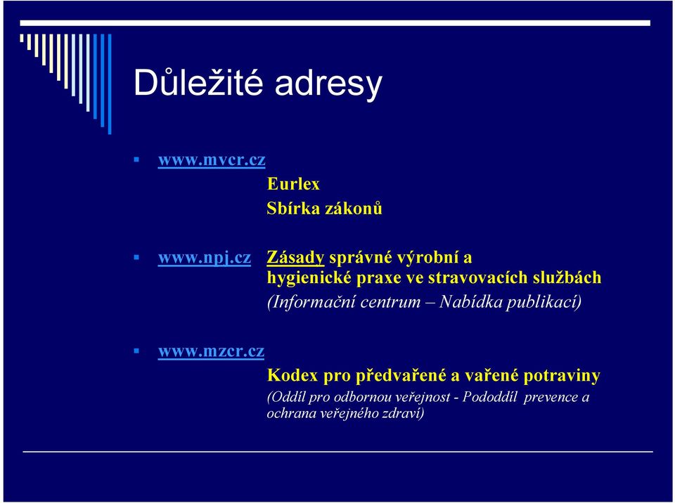 (Informační centrum Nabídka publikací) www.mzcr.