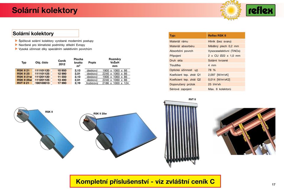 2,13 deskový 1900 x 1060 x 86 RSK II 25w 111201125 13 490 2,51 deskový 2240 x 1060 x 86 RVT II 21 190100013 17 990 2,19 trubicový 2186 x 1000 x 124 Typ: Reflex RSK II Materiál rámu Hliník (bez svaru)