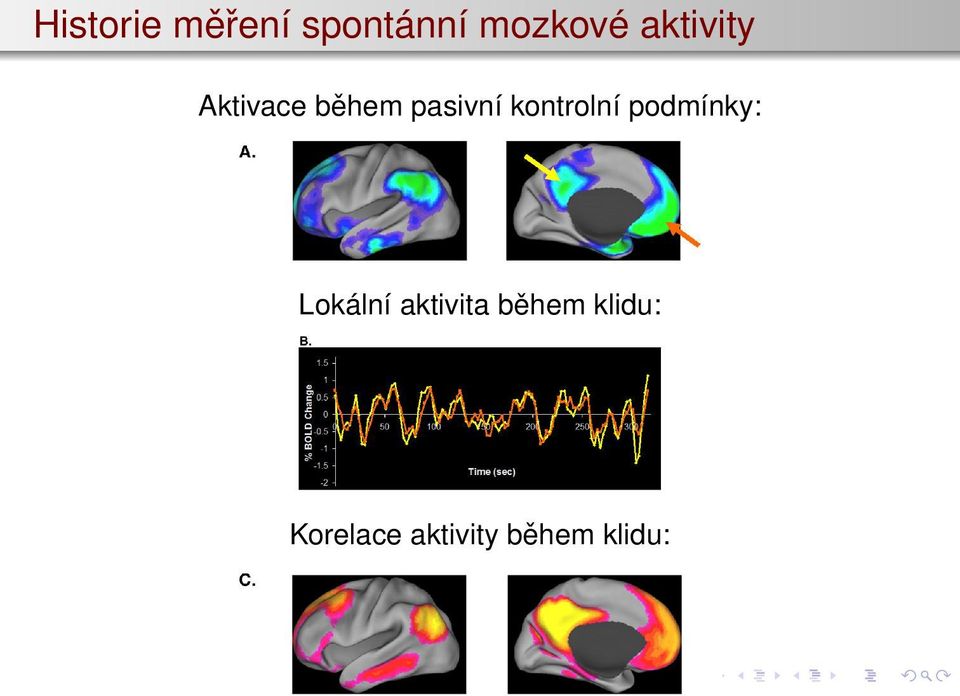 kontrolní podmínky: Lokální aktivita