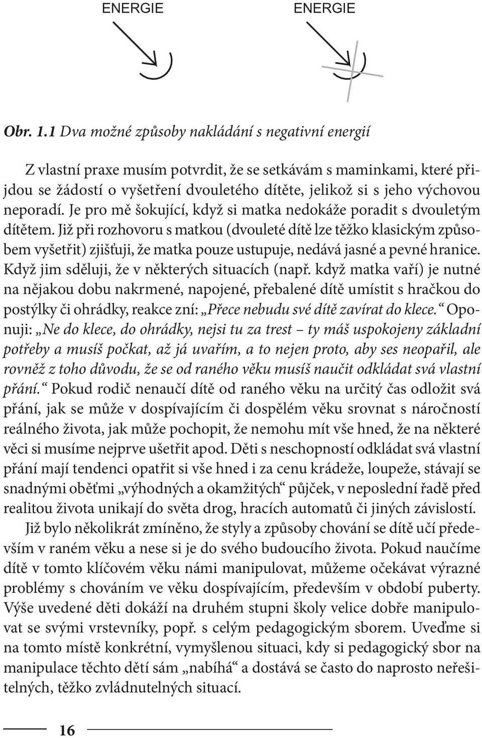 neporadí. Je pro mě šokující, když si matka nedokáže poradit s dvouletým dítětem.