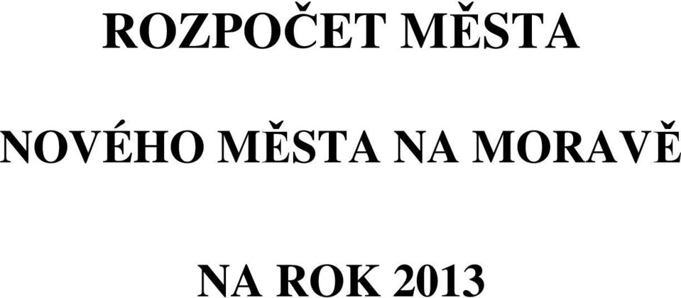 MĚSTA NA