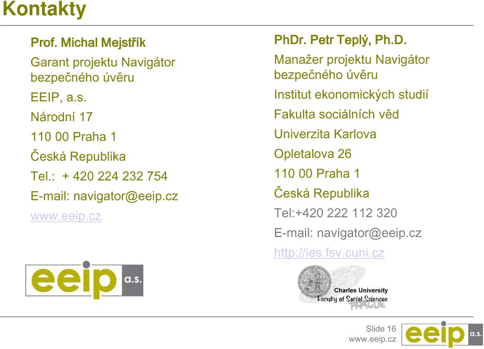 . Petr Teplý, Ph.D.