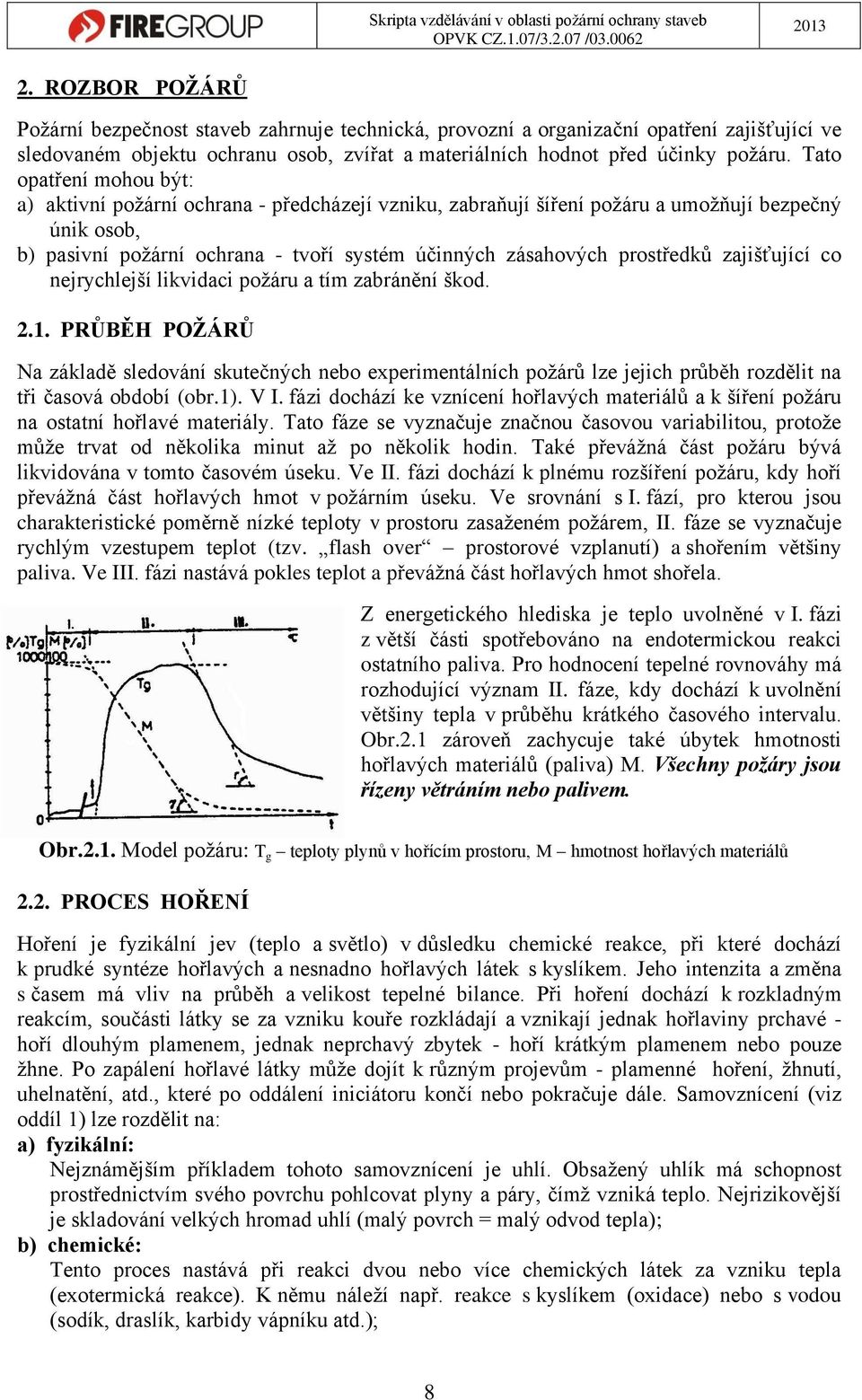 prostředků zajišťující co nejrychlejší likvidaci požáru a tím zabránění škod. 2.1.