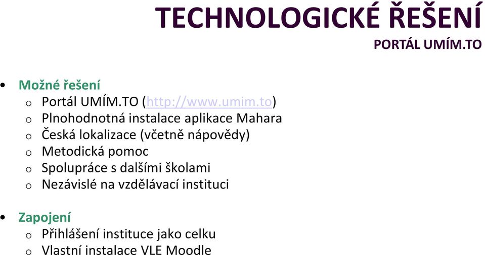 t) Plnhdntná instalace aplikace Mahara Česká lkalizace (včetně nápvědy)