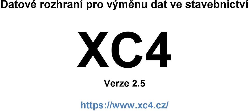 stavebnictví XC4