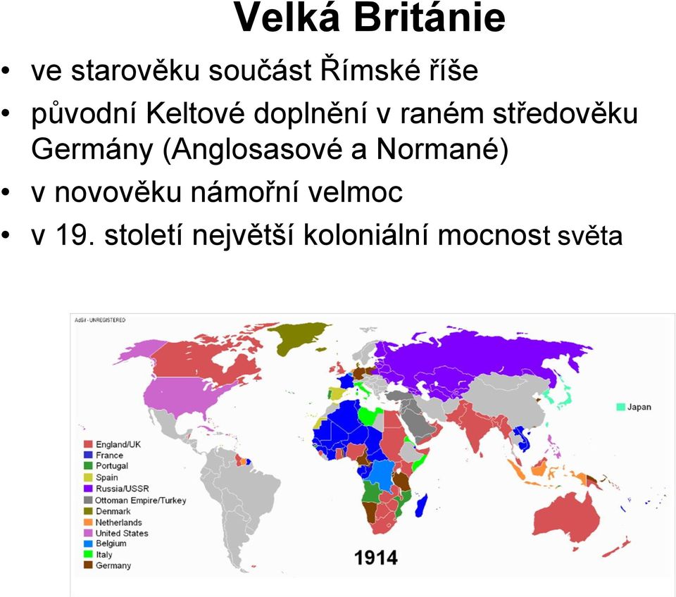 Germány (Anglosasové a Normané) v novověku