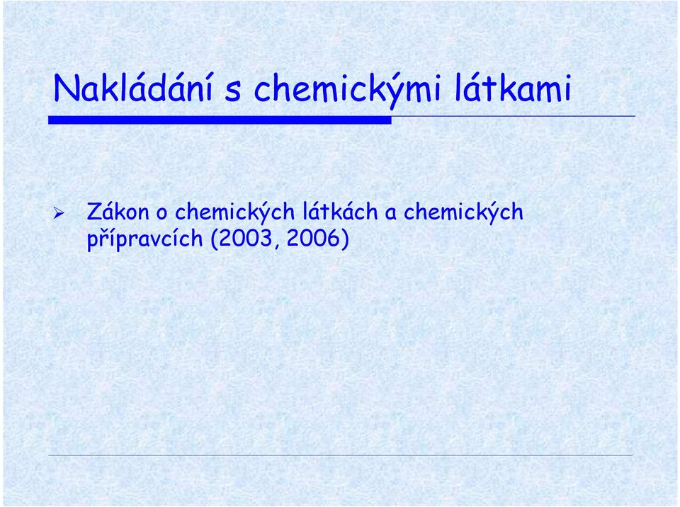 chemických látkách a