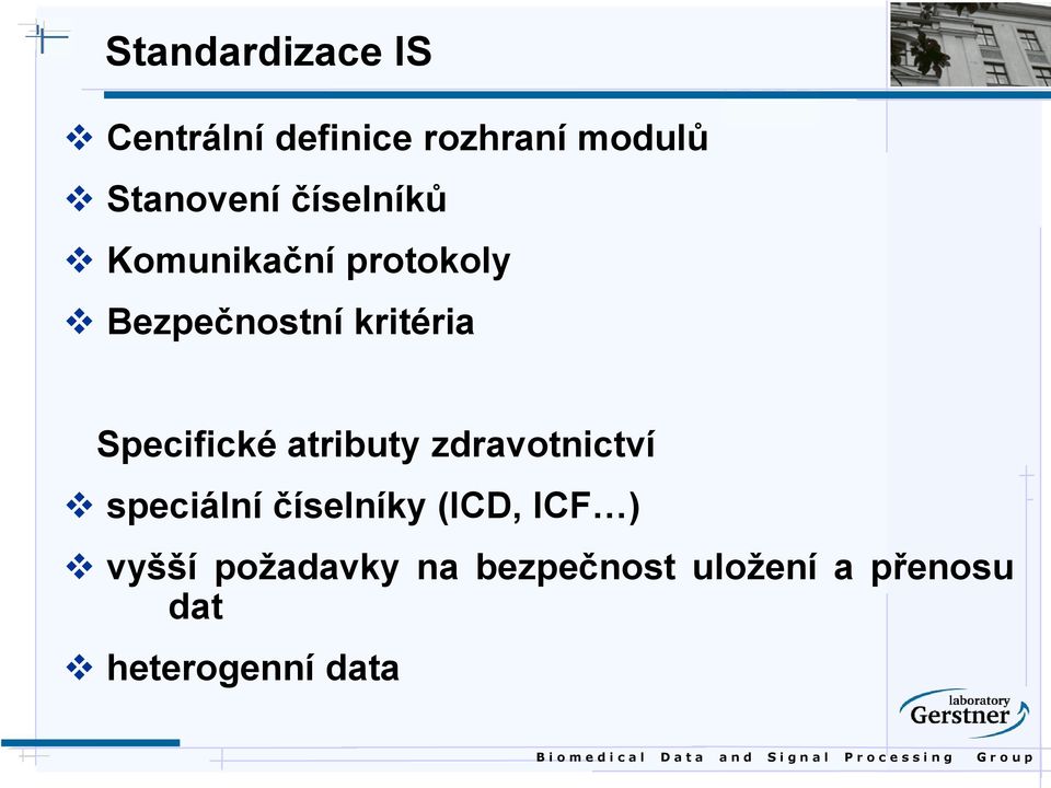 Specifické atributy zdravotnictví speciální číselníky (ICD,