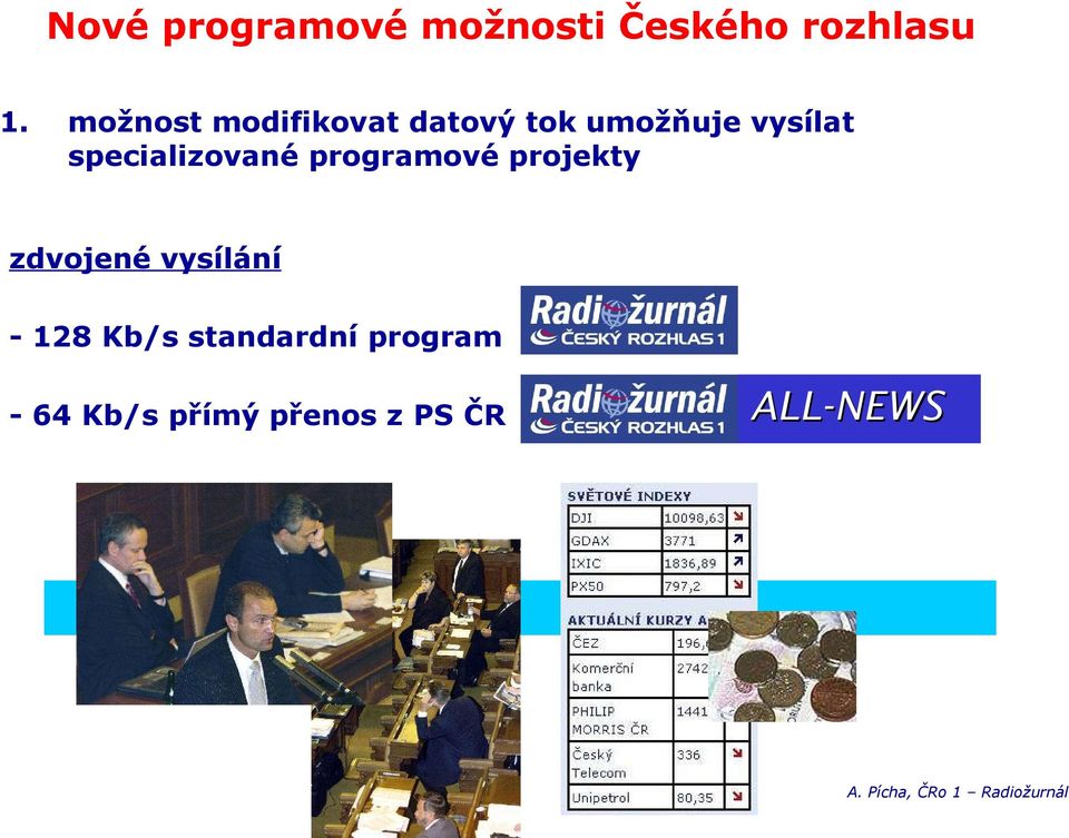 specializované programové projekty zdvojené vysílání