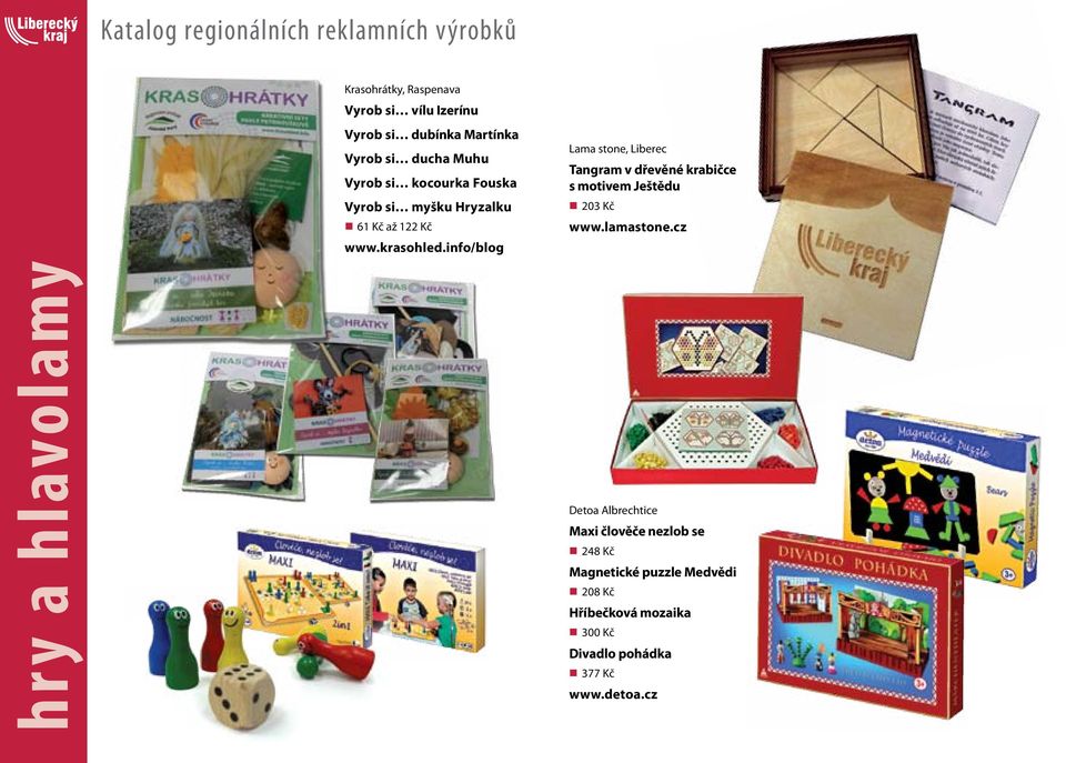 info/blog Lama stone, Liberec Tangram v dřevěné krabičce s motivem Ještědu 203 Kč www.lamastone.