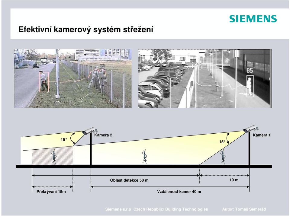 15 Oblast detekce 50 m 10 m