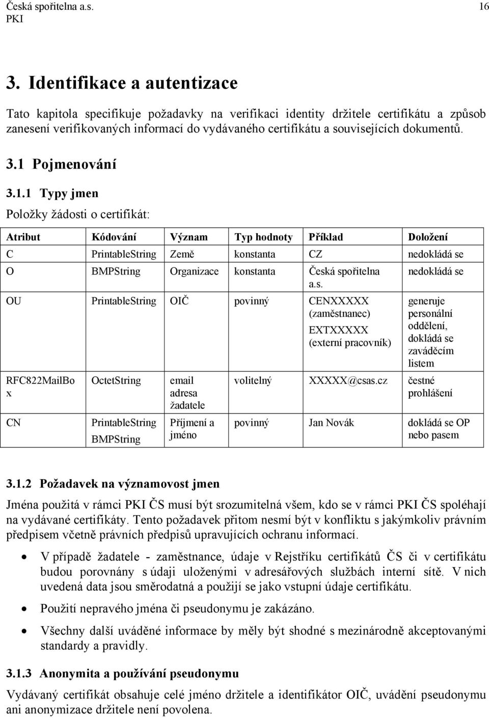 dokumentů. 3.1 