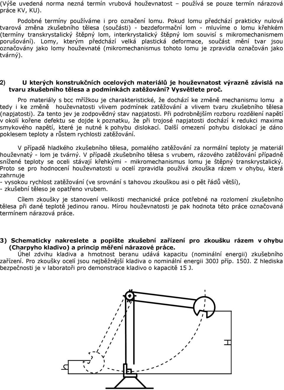 s mikromechanismem porušování).