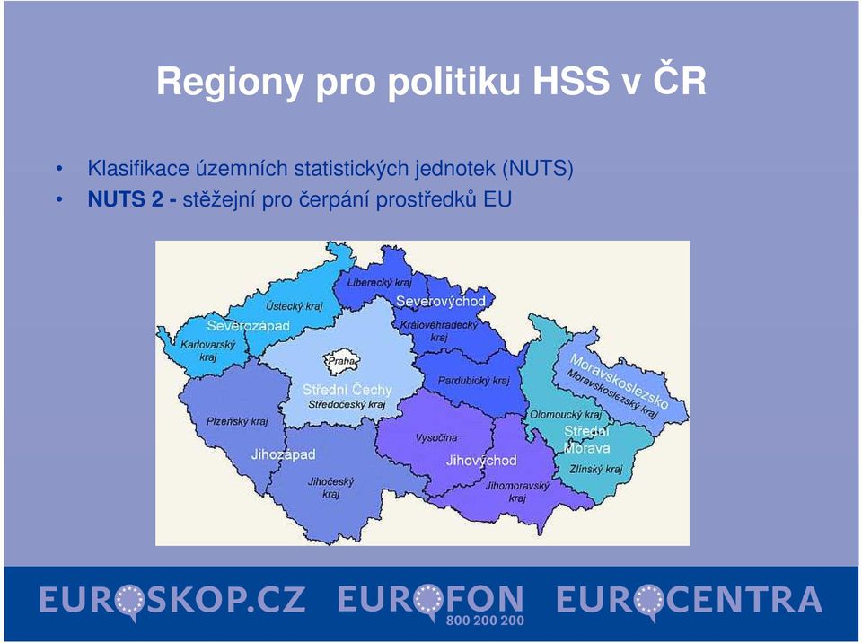 statistických jednotek (NUTS)