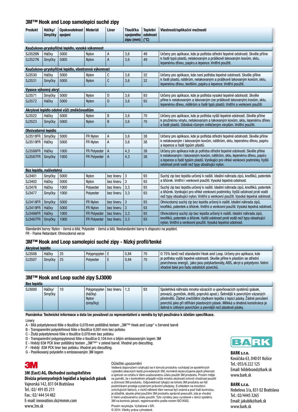 Skvěle přilne SJ3527N Smyčky 5000 Nylon A 3,6 49 k řadě typů plastů, nelakovaným a práškově lakovaným kovům, sklu, lepenému dřevu, papíru a lepence. Vnitřní použití.