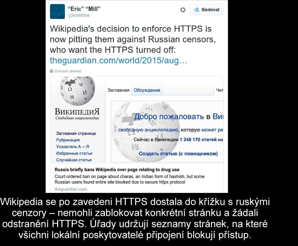 žádali odstranění HTTPS.