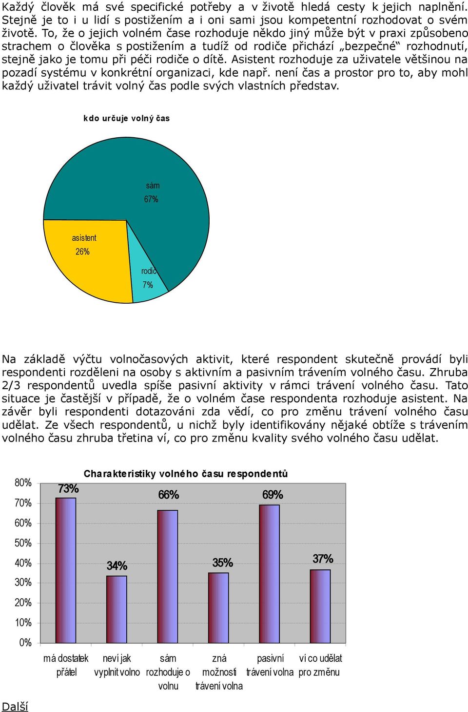 Asistent rozhoduje za uživatele většinou na pozadí systému v konkrétní organizaci, kde např. není čas a prostor pro to, aby mohl každý uživatel trávit volný čas podle svých vlastních představ.