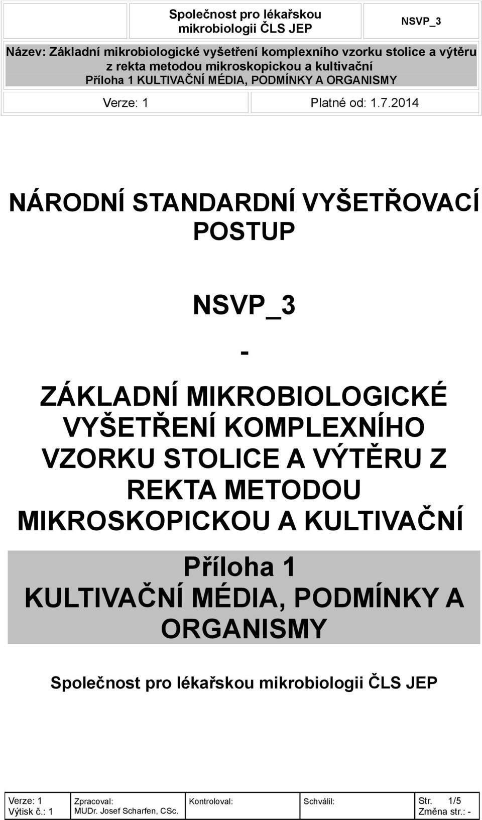 VYŠETŘENÍ KOMPLEXNÍHO VZORKU STOLICE A VÝTĚRU Z REKTA METODOU