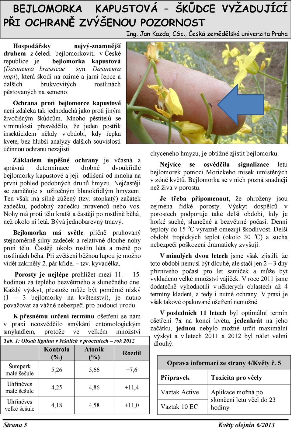 Ochrana proti bejlomorce kapustové není zdaleka tak jednoduchá jako proti jiným živočišným škůdcům.