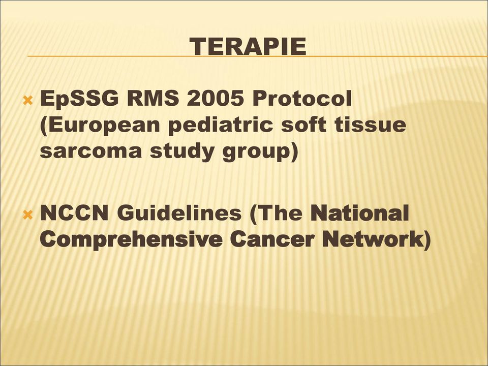 sarcoma study group) NCCN