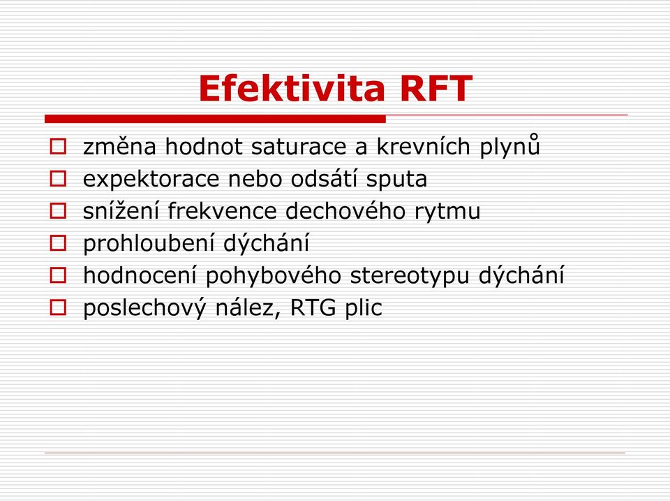 frekvence dechového rytmu prohloubení dýchání