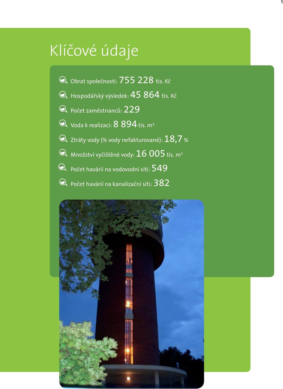Kč Počet zaměstnanců: 229 Voda k realizaci: 8 894 tis.