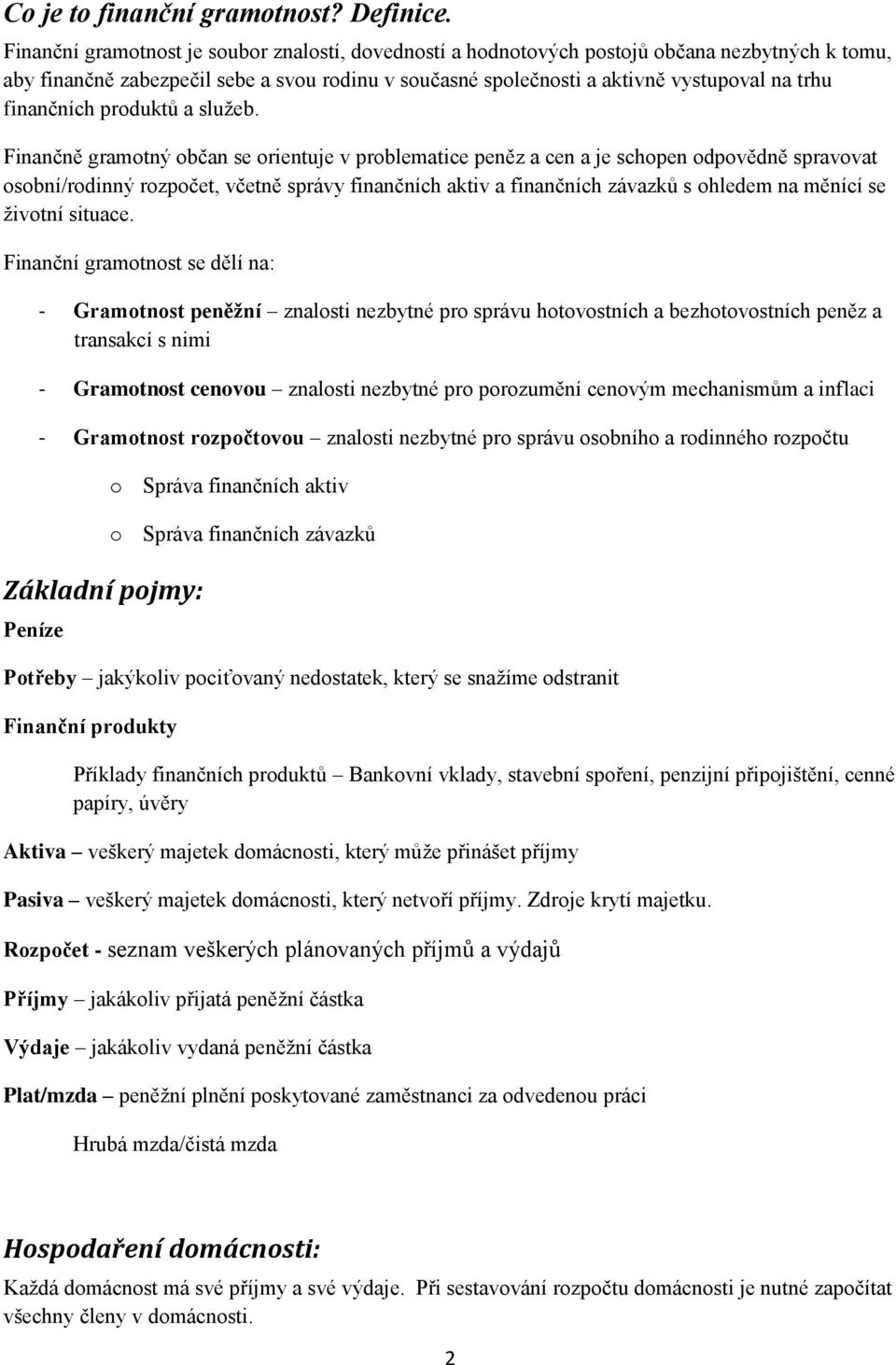 finančních produktů a služeb.